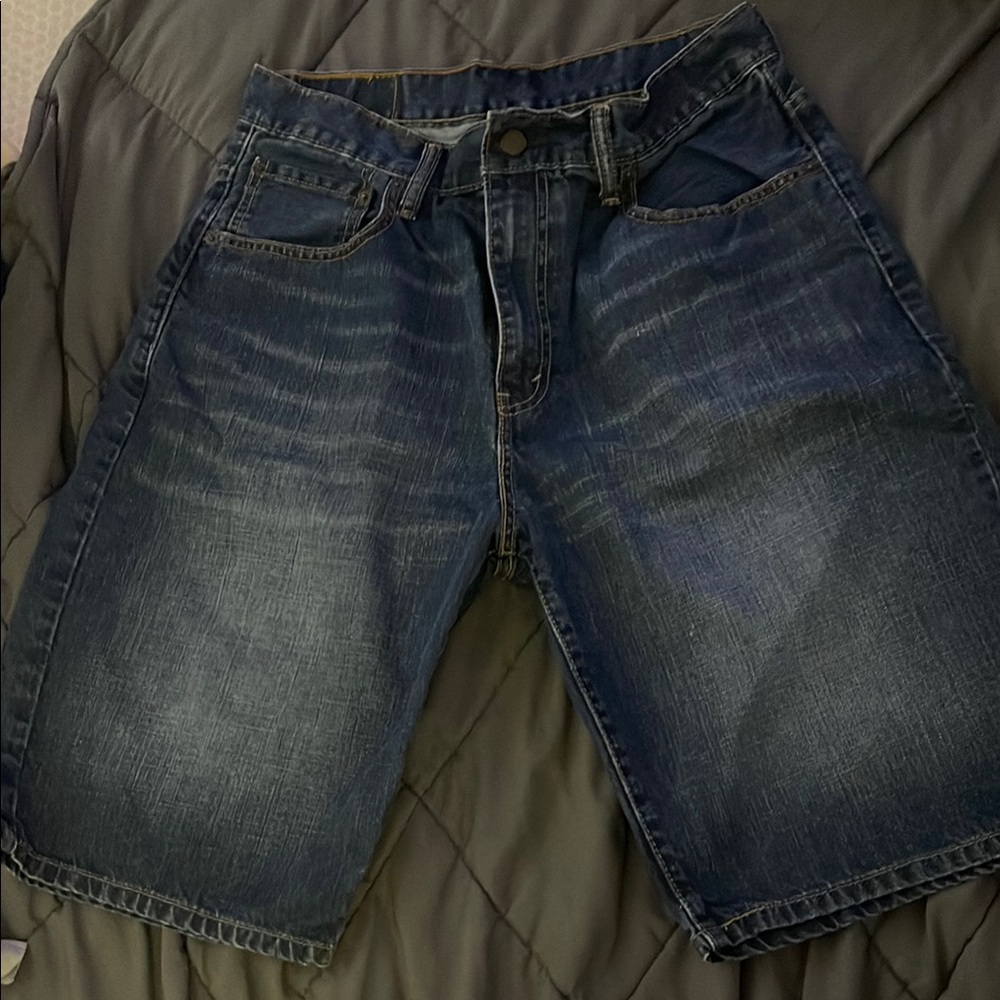 Men's Blue Denim Shorts